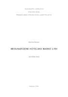 Međunarodne hotelske marke u RH