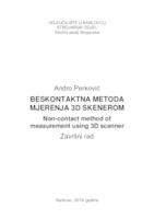 BESKONTAKTNA METODA MJERENJA 3D SKENEROM