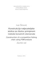 KONSTRUKCIJA NATJECATELJSKE STOLCE ZA RIBOLOV PRIMJENOM METODE KONAČNIH ELEMENATA