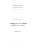 OTPADNE VODE I UTJECAJ NA ČOVJEKA I OKOLIŠ