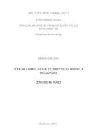 IZRADA I SIMULACIJA TEORETSKOG MODELA HEXAPODA