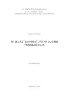 UTJECAJ TEMPERATURE NA DUBINU POUGLJIČENJA