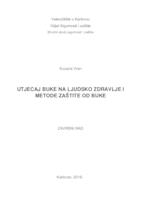 UTJECAJ BUKE NA LJUDSKO ZDRAVLJE I METODE ZAŠTITE OD BUKE