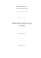 OZLJEDE OD ELEKTRIČNE STRUJE