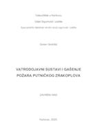 VATRODOJAVNI SUSTAVI I GAŠENJE POŽARA PUTNIČKOG ZRAKOPLOVA