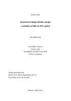 Ekonomska kretanja baltičkih zemalja u razdoblju od 2009. do 2013. godine