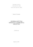 OSOBNA ZAŠTITNA SREDSTVA U KEMIJSKOJ INDUSTRIJI