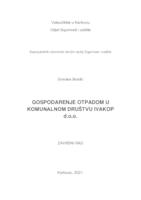 GOSPODARENJE OTPADOM U KOMUNALNOM DRUŠTVU IVAKOP D.O.O.