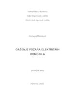 GAŠENJE POŽARA ELEKTRIČNIH ROMOBILA