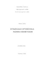 ISTRAŽIVANJE OPTEREĆENJA RADNIKA KIM METODOM