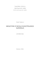 NEGATIVNI UTJECAJI DUGOTRAJNOG SJEDENJA