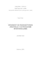 OPASNOST OD RADIOAKTIVNOG ZRAČENJA U VATROGASNIM INTERVENCIJAMA