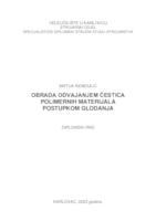 OBRADA ODVAJANJEM ČESTICA POLIMERNIH MATERIJALA POSTUPKOM GLODANJA