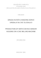 IZRADA KUĆIŠTA SENZORA SERVO UREĐAJA NA CNC GLODALICI