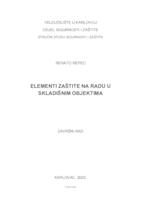 ELEMENTI ZAŠTITE NA RADU U SKLADIŠNIM OBJEKTIMA