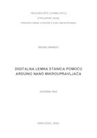 DIGITALNA LEMNA STANICA POMOĆU ARDUINO NANO MIKROUPRAVLJAČA