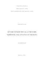 IZVORI TEŠKIH METALA I METODE NJIHOVOG UKLANJANJA IZ OKOLIŠA