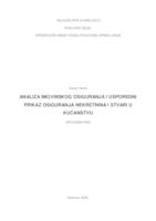 ANALIZA IMOVINSKOG OSIGURANJA I USPOREDNI PRIKAZ OSIGURANJA NEKRETNINA I STVARI U KUĆANSTVU