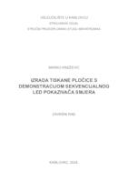 IZRADA TISKANE PLOČICE S DEMONSTRACIJOM SEKVENCIJALNOG LED POKAZIVAČA SMJERA