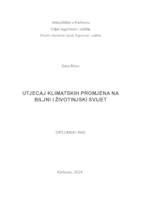 UTJECAJ KLIMATSKIH PROMJENA NA BILJNI I ŽIVOTINJSKI SVIJET