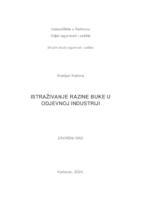 ISTRAŽIVANJE RAZINE BUKE U ODJEVNOJ INDUSTRIJI