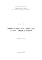 OPREMA I UREĐAJI ZA OTKRIVANJE, DOJAVU I GAŠENJE POŽARA