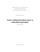 TURBO VENTILTORSKI MLAZNI MOTOR S NAKNADNIM IZGARANJEM