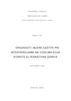 OPASNOSTI I MJERE ZAŠTITE PRI INTERVENCIJAMA NA VOZILIMA KOJA KORISTE ALTERNATIVNA GORIVA