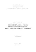 Uzroci eksplozija i požara praškastih gorivih tvari-raščlambe tri primjerka iz prakse