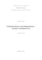 Turizam grada Jastrebarskog - stanje i perspektiva