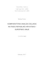 KOMPARATIVNA ANALIZA OZLJEDA NA RADU REPUBLIKE HRVATSKE I EUROPSKE UNIJE