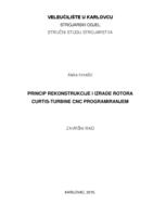 Princip izrade i rekonstrukcije rotora Curtis- turbine CNC programiranjem