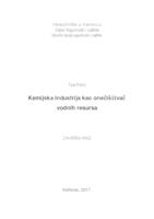 Kemijska industrija kao onečišćivač vodnih resursa