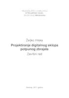 Projektiranje digitalnog sklopa potpunog zbrajala