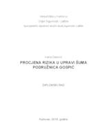 prikaz prve stranice dokumenta Procjena rizika u Upravi šuma podružnica Gospić
