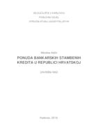 prikaz prve stranice dokumenta PONUDA BANKARSKIH STAMBENIH KREDITA U REPUBLICI HRVATSKOJ