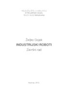 prikaz prve stranice dokumenta Industrijski roboti