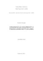 prikaz prve stranice dokumenta ORGANIZACIJA SIGURNOSTI U FINANCIJSKIM INSTITUCIJAMA