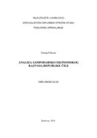 prikaz prve stranice dokumenta ANALIZA GOSPODARSKO-EKONOMSKOG RAZVOJA REPUBLIKE ČILE