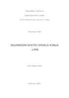 prikaz prve stranice dokumenta SIGURNOSNI SUSTAV ERGELE KONJA-LIPIK