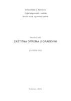 prikaz prve stranice dokumenta ZAŠTITNA OPREMA U GRAĐEVINI