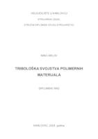 prikaz prve stranice dokumenta TRIBOLOŠKA SVOJSTVA POLIMERNIH MATERIJALA