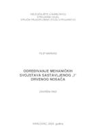 prikaz prve stranice dokumenta ODREĐIVANJE MEHANIČKIH SVOJSTAVA SASTAVLJENOG "I"DRVENOG NOSAČA