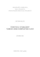 prikaz prve stranice dokumenta ČVRSTOĆA I STABILNOST TANKOSTJENIH KOMPOZITNIH CIJEVI