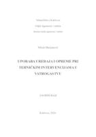 prikaz prve stranice dokumenta UPORABA UREĐAJA I OPREME PRI TEHNIČKIM INTERVENCIJAMA U VATROGASTVU