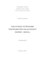 prikaz prve stranice dokumenta DJELOVANJE VATROGASNE POSTROJBE EROC NA AUTOCESTI ZAGREB-MACELJ