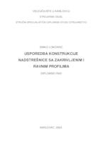 prikaz prve stranice dokumenta USPOREDBA KONSTRUKCIJE NADSTREŠNICE SA ZAKRIVLJENIM I RAVNIM PROFILIMA