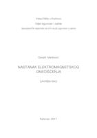 prikaz prve stranice dokumenta Nastanak elektromagnetskog  onečišćenja