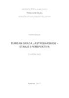 prikaz prve stranice dokumenta Turizam grada Jastrebarskog - stanje i perspektiva