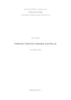 prikaz prve stranice dokumenta Prirodni turistički resursi Australije
